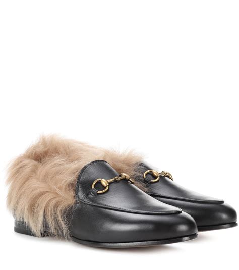 gucci fur loafers online|gucci fur loafers women's.